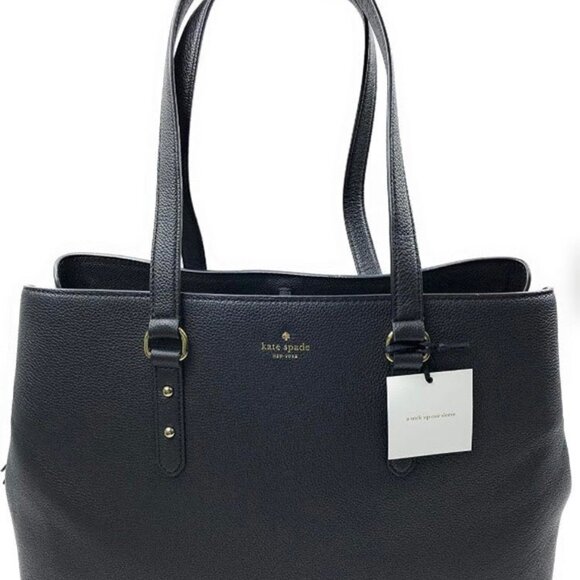 kate spade Handbags - Kate Spade Larchmont Avenue Evangelie Satchel - Black with Gold Hardware